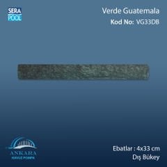 Verde Guatemala 4x33 cm Dış Bükey