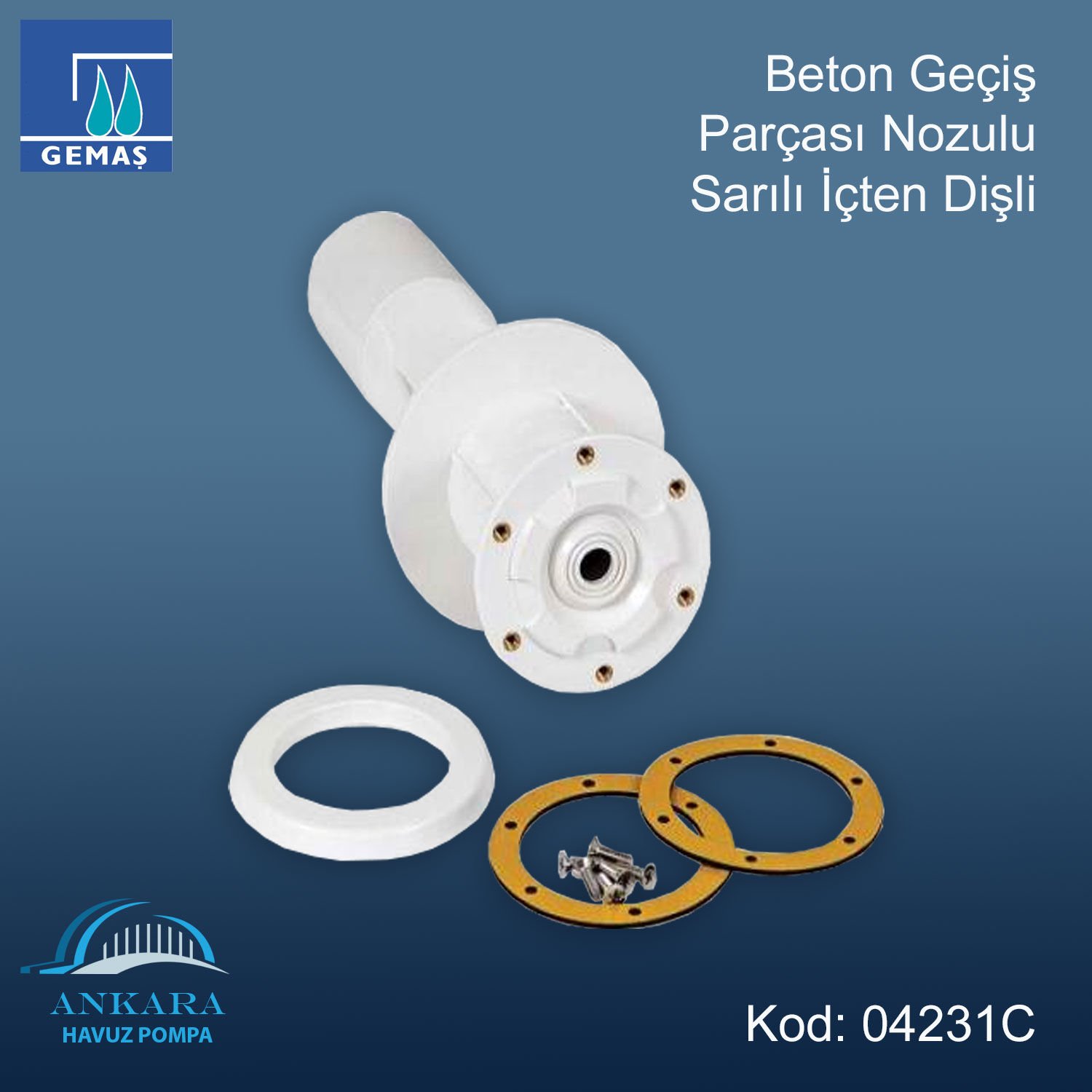 Beton Geçiş Parçası Nozulu - Beton Geçiş Parçası Nozulu Sarılı İçten Dişli