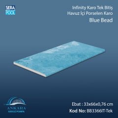 Blue Bead 33x66x0,76 cm Infinity Kaymaz Karo Tek Bitiş