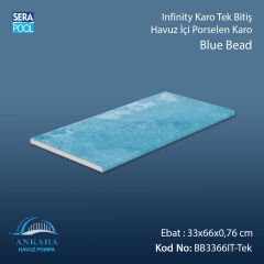 Blue Bead 33x66x0,76 cm Infinity Kaymaz Karo Tek Bitiş
