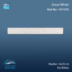 Snow White 4x33 cm Dış Bükey