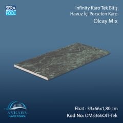 Olcay Mix 33x66x1,80 cm Infinity Kaymaz Karo Tek Bitiş