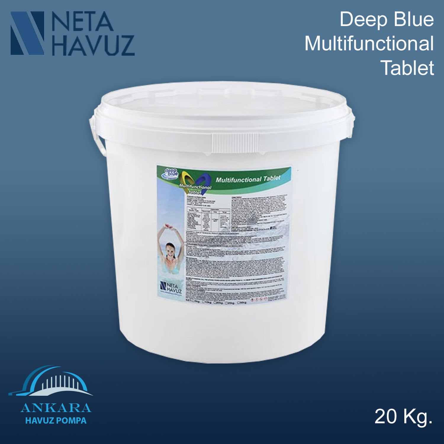Deep Blue Mft Multifunctional  Tablet 20 Kg.