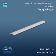 Antique Beige 4x33 cm Dış Bükey