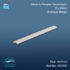 Antique Beige 4x33 cm Dış Bükey