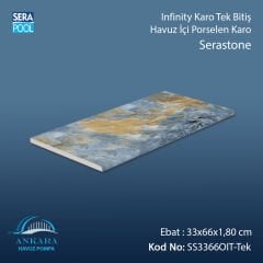 Serastone 33x66x1,80 cm Infinity Kaymaz Karo Tek Bitiş