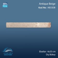 Antique Beige 4x33 cm Dış Bükey