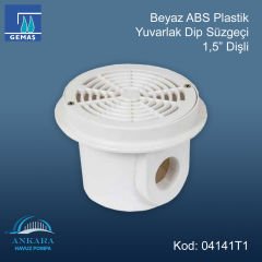 Yuvarlak Gövdeli Dip Süzgeci - 1,5'' Dişli