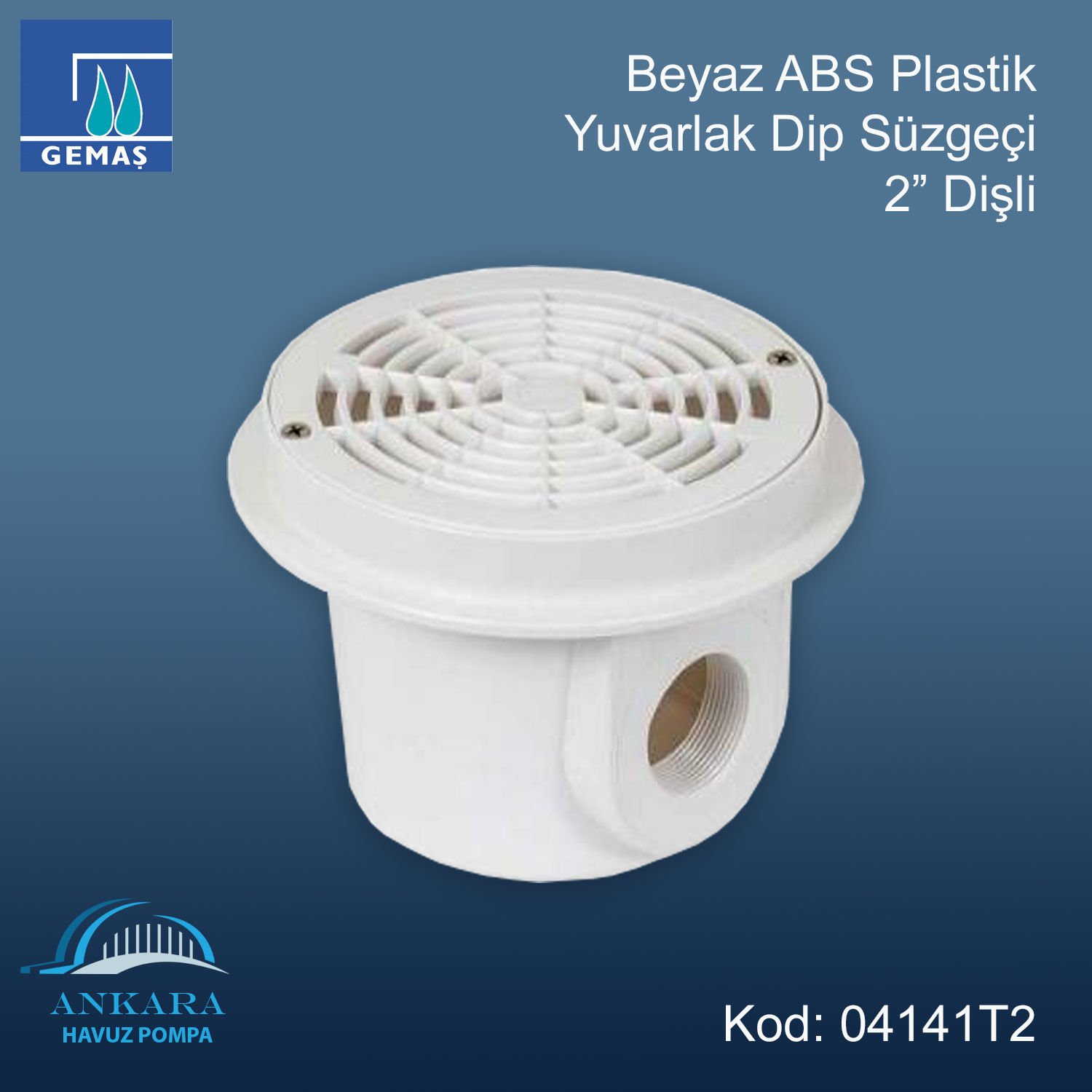 Yuvarlak Gövdeli Dip Süzgeci - 2'' Dişli
