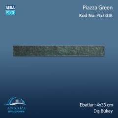 Piazza Green 4x33 cm Dış Bükey