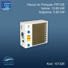 Havuz Isı Pompası FIP10S - Isıtma:10,60kW-Soğutma:5,90kW