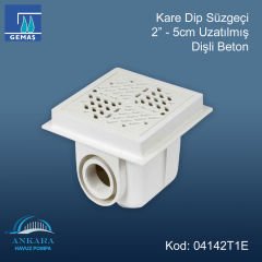 Kare Dip Süzgeci - Kare Dip Süz.Göv. 2'' -5cm Uzatılmış Dişli - Beton*