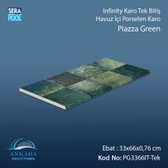 Piazza Green 33x66x0,76 cm Infinity Kaymaz Karo Tek Bitiş