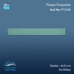 Piazza Turquoise 4x33 cm Dış Bükey
