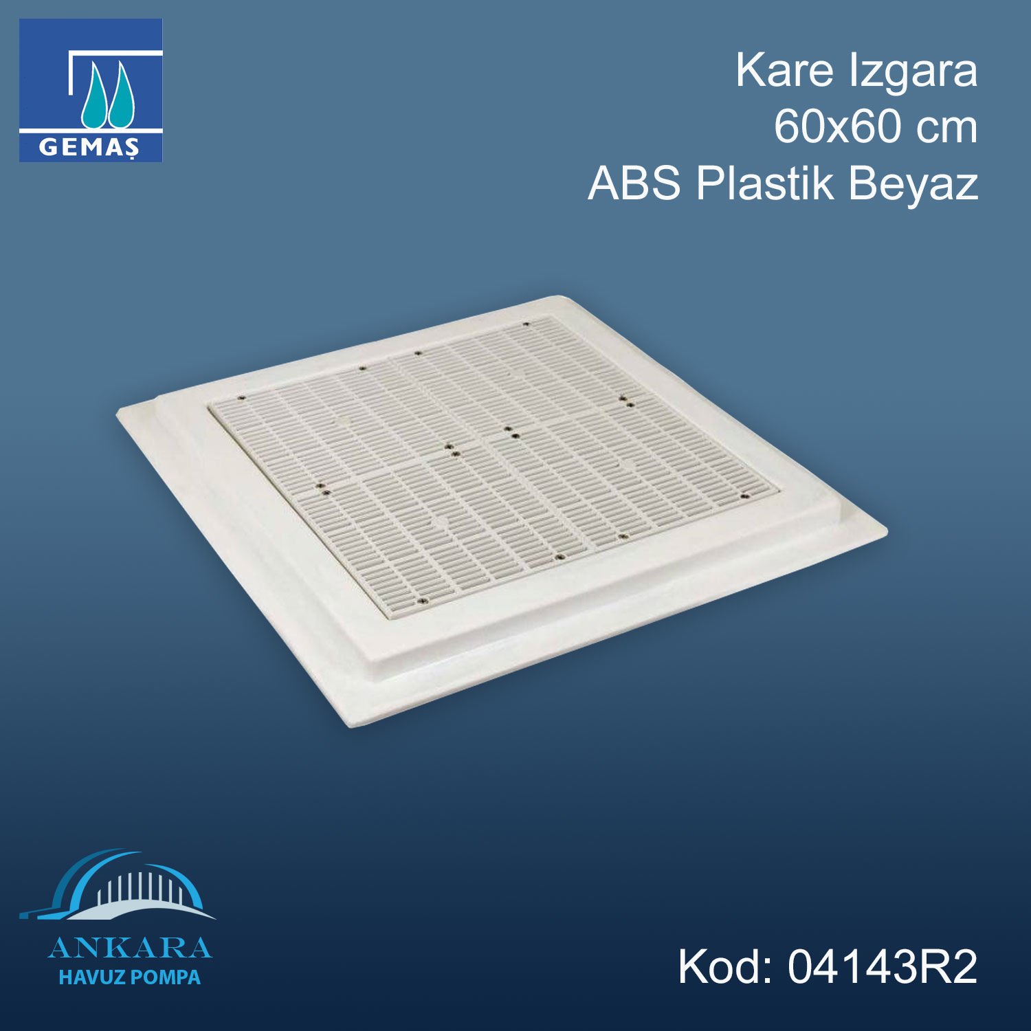 Kare Izgara - Kare Izgara 60x60 cm