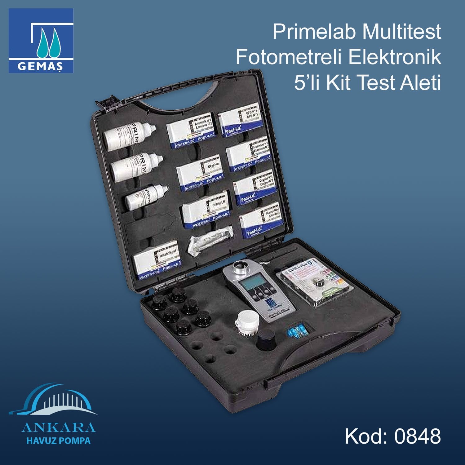 Primelab Multitest Fotometreli Elektronik Test Aleti