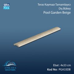 Pool Garden Beige 4x33 cm Dış Bükey