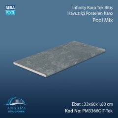 Pool Mix 33x66x1,80 cm Infinity Kaymaz Karo Tek Bitiş
