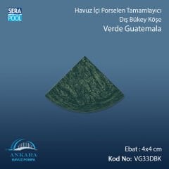 Verde Guatemala 4x4 cm Dış Bükey Köşe