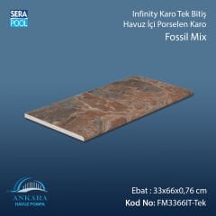 Fossil Mix 33x66x0,76 cm Infinity Kaymaz Karo Tek Bitiş