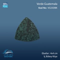 Verde Guatemala 4x4 cm Dış Bükey Köşe