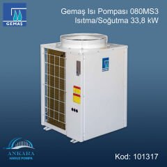 GEMAŞ Isı Pompası. 080MS3 - Isıtma/Soğutma 33,8 kW