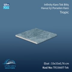 Tropic 33x66x0,76 cm Infinity Kaymaz Karo Tek Bitiş