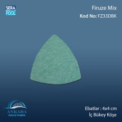 Firuze Mix 4x4 cm Dış Bükey Köşe