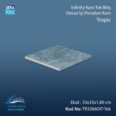 Tropic 33x66x1,80 cm Infinity Kaymaz Karo Tek Bitiş