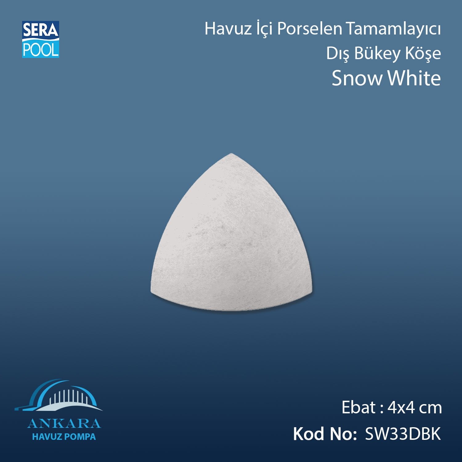 Snow White 4x4 cm Dış Bükey Köşe
