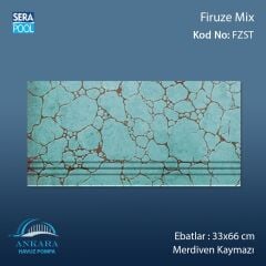 Firuze Mix 33x66x1,80 cm Merdiven Kaymazı