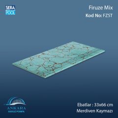 Firuze Mix 33x66x1,80 cm Merdiven Kaymazı