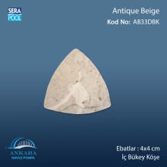 Antique Beige 4x4 cm Dış Bükey Köşe
