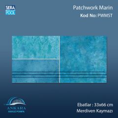 Patchwork Marin 33x66x1,80 cm Merdiven Kaymazı