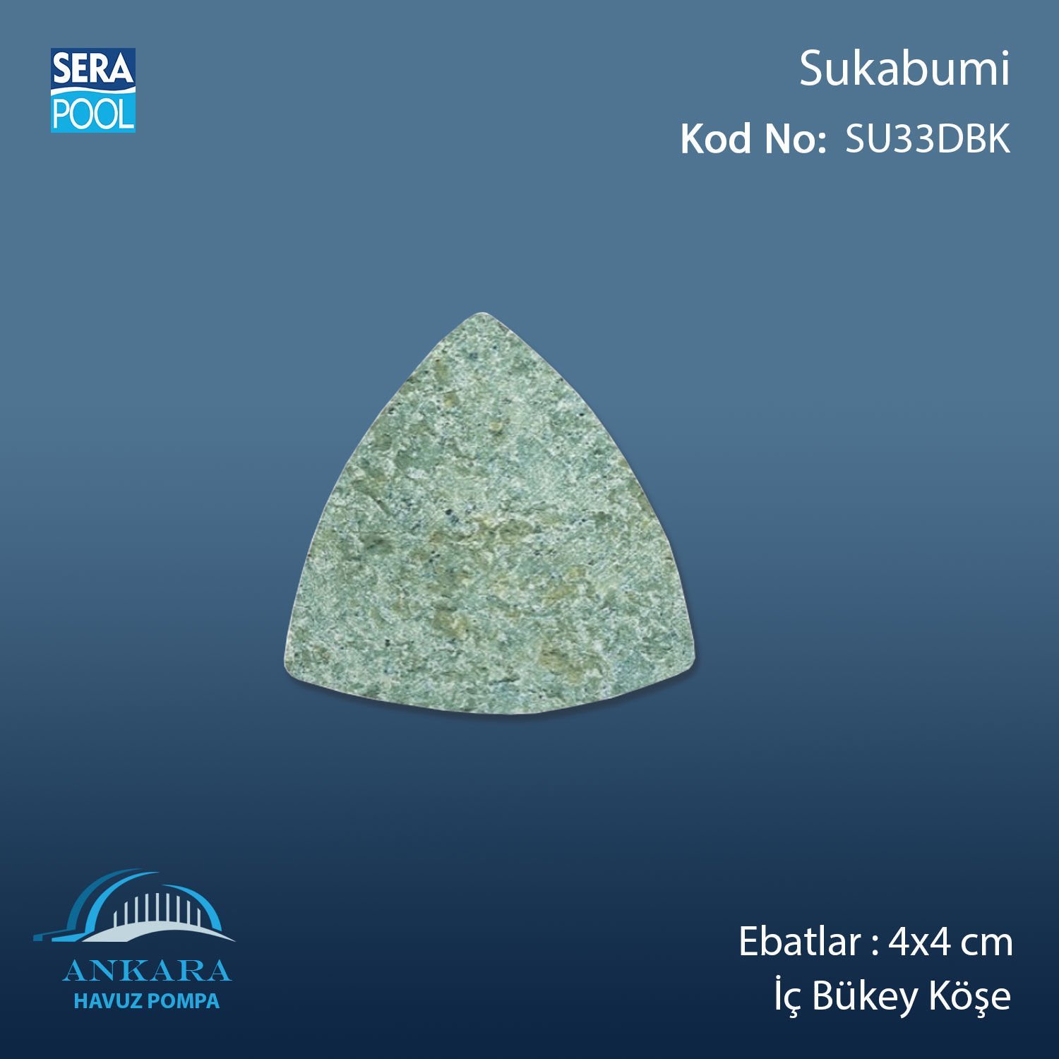 Sukabumi 4x4 cm Dış Bükey Köşe