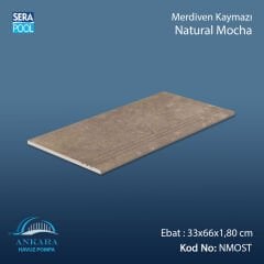 Natural Mocha 33x66x1,80 cm Merdiven Kaymazı