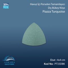 Piazza Turquoise 4x4 cm Dış Bükey Köşe