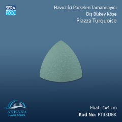 Piazza Turquoise 4x4 cm Dış Bükey Köşe