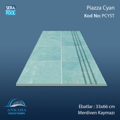 Piazza Cyan 33x66x1,80 cm Merdiven Kaymazı