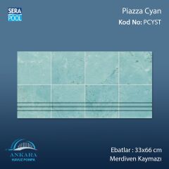 Piazza Cyan 33x66x1,80 cm Merdiven Kaymazı