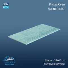 Piazza Cyan 33x66x1,80 cm Merdiven Kaymazı