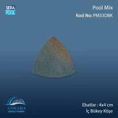 Pool Mix 4x4 cm Dış Bükey Köşe