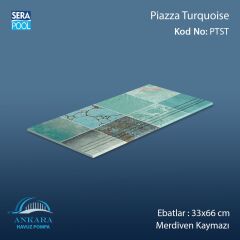 Piazza Turquoise 33x66x1,80 cm Merdiven Kaymazı