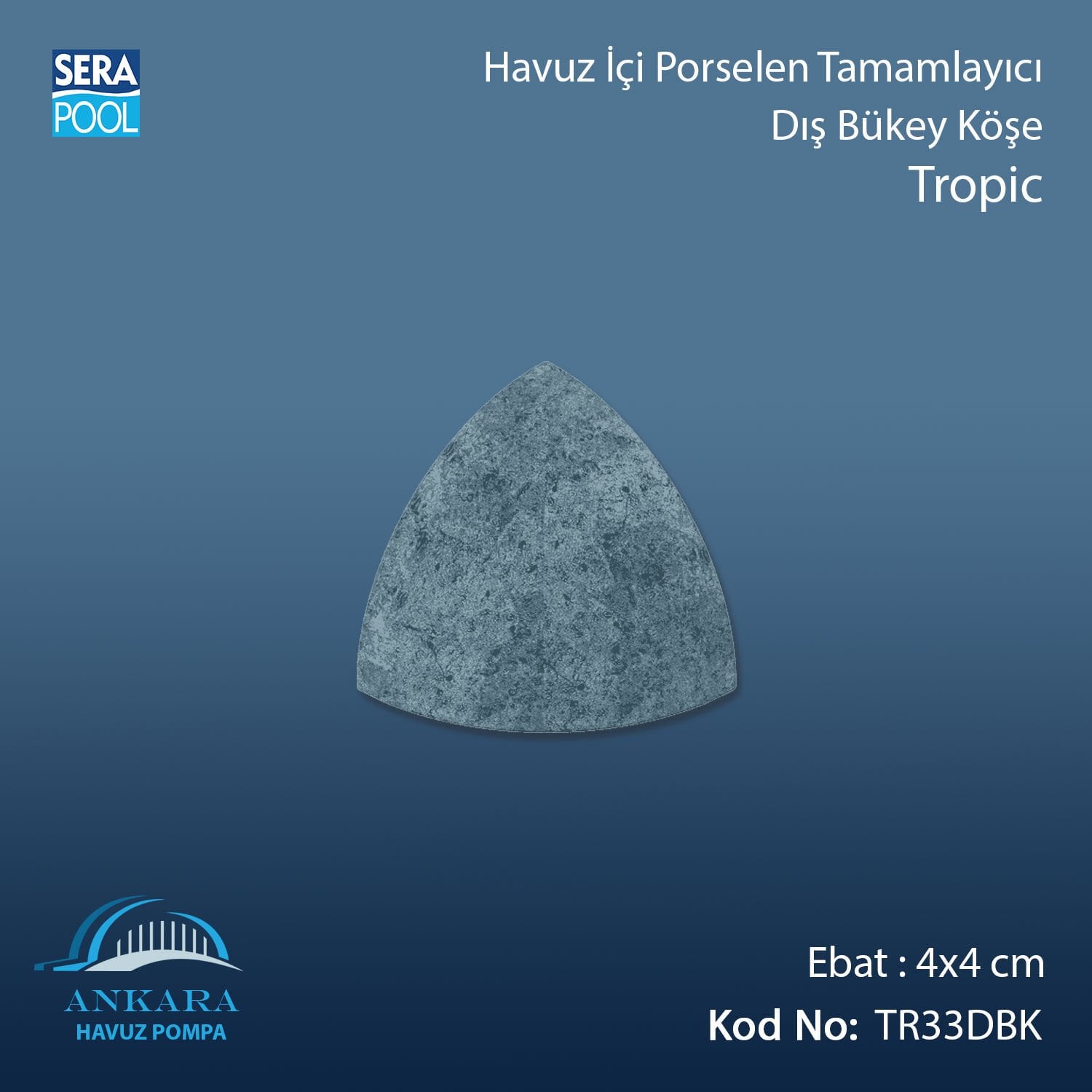 Tropic 4x4 cm Dış Bükey Köşe