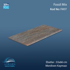 Fossil Mix 33x66x1,80 cm Merdiven Kaymazı