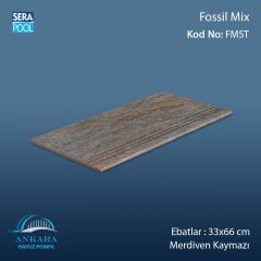 Fossil Mix 33x66x1,80 cm Merdiven Kaymazı