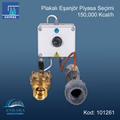 Gemaş Plakalı Eşanjör Piyasa Seçimi 150,000 Kcal/h
