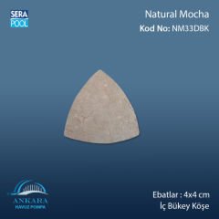 Natural Mocha 4x4 cm Dış Bükey Köşe