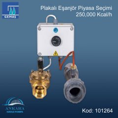 Gemaş Plakalı Eşanjör Piyasa Seçimi 250,000 Kcal/h