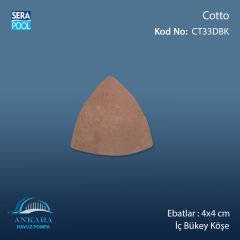 Cotto 4x4 cm Dış Bükey Köşe
